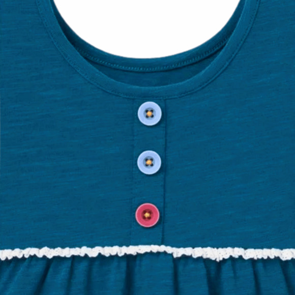 Matilda Jane A Dream Come Blue Knit Puff Sleeve Peasant Tunic size 2T - Picture 4 of 5